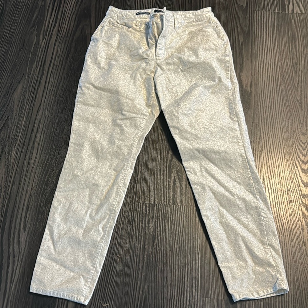 🍍CHARTER CLUB BRISTOL SKINNY ANKLE🍍SIZE 10🍍SILVER SPARK🍍@16